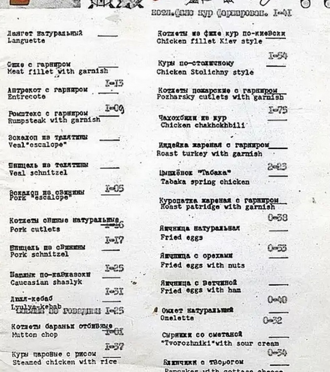 Рестораны в СССР - были доступны даже студентам