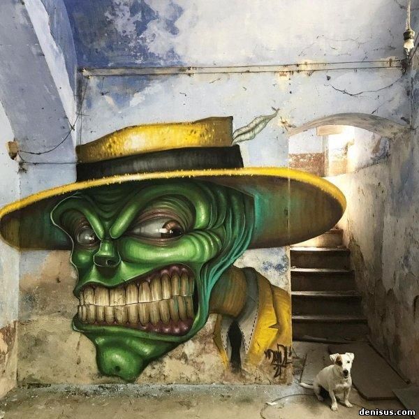 Крутые граффити от художника из Барселоны